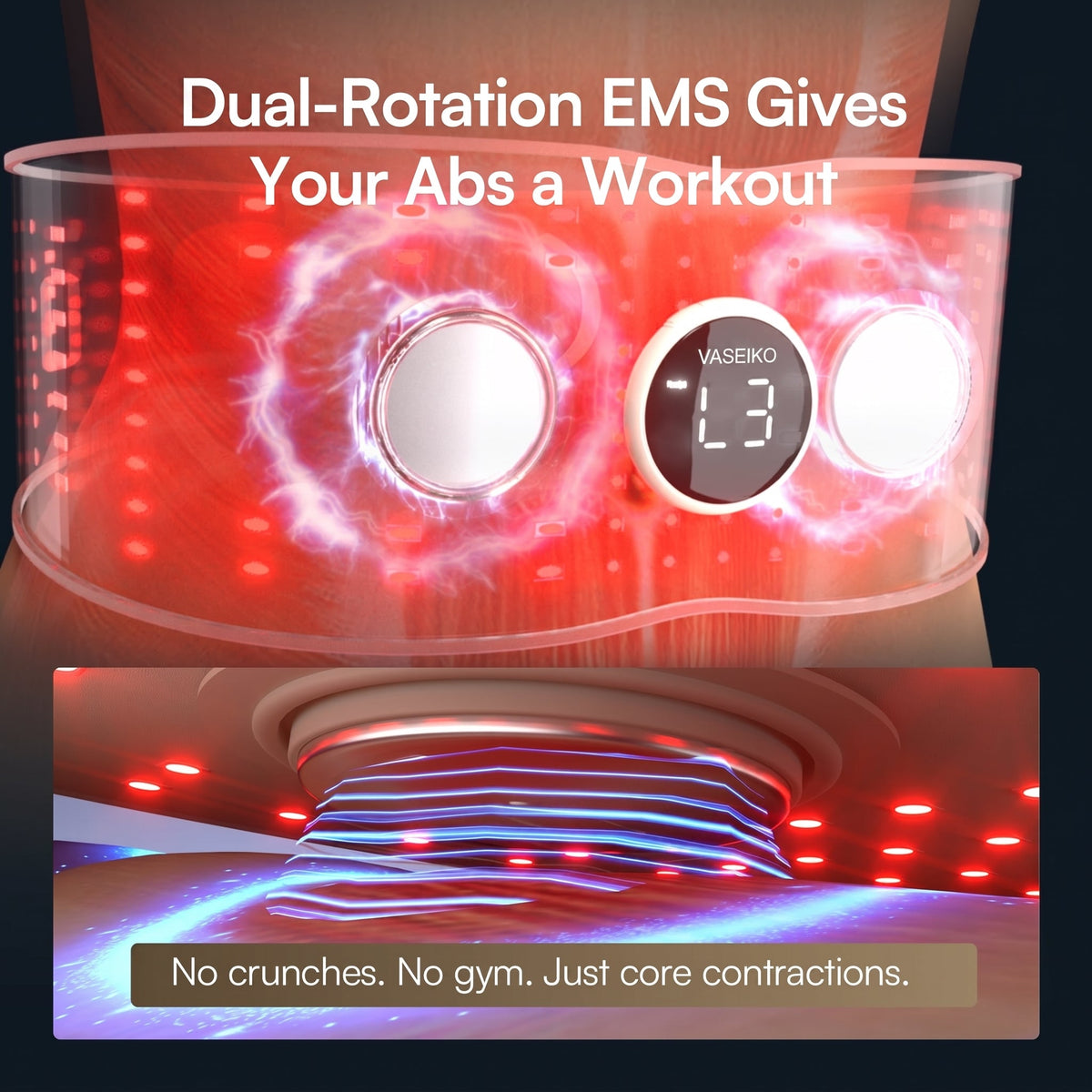 VASEIKO PULSE Red Light EMS Core Belt